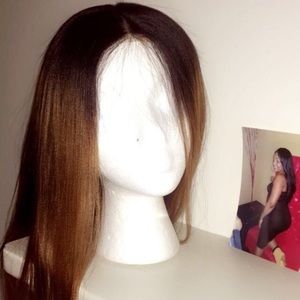 4x4 silk top full lace wig glue-less Honey blonde